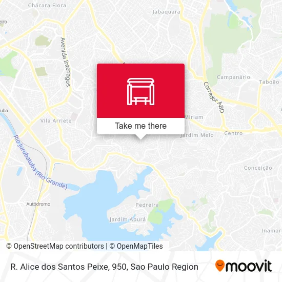 R. Alice dos Santos Peixe, 950 map