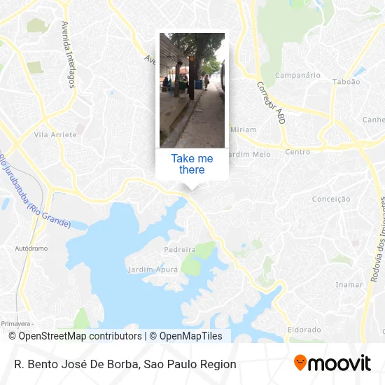 R. Bento José De Borba map