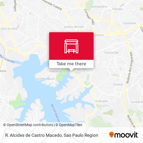 R. Alcides de Castro Macedo map