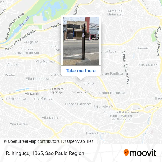 R. Itinguçu, 1365 map