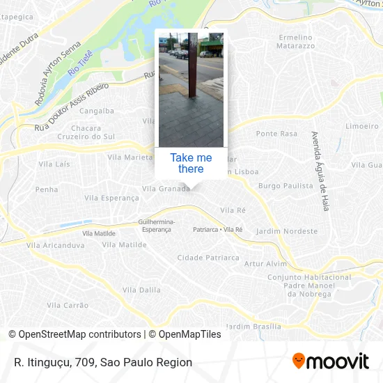 R. Itinguçu, 709 map