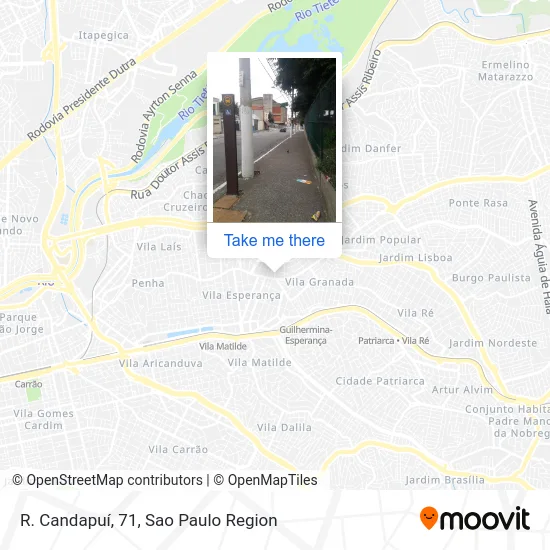 R. Candapuí, 71 map