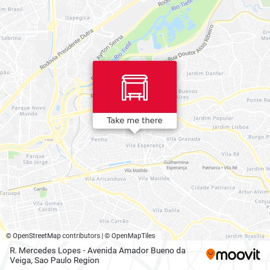 R. Mercedes Lopes - Avenida Amador Bueno da Veiga map