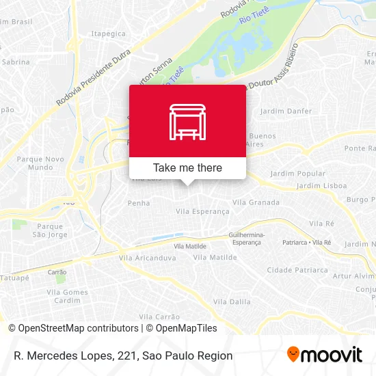 R. Mercedes Lopes, 221 map