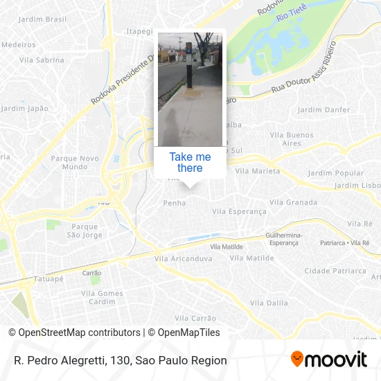 R. Pedro Alegretti, 130 map