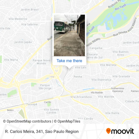 R. Carlos Meira, 341 map