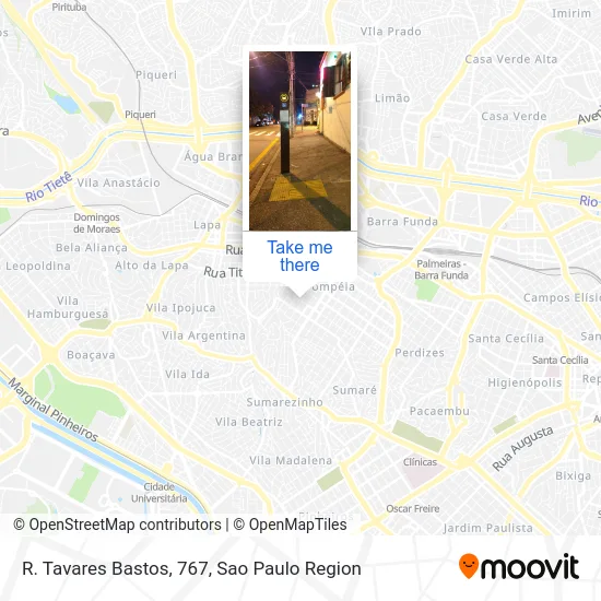 R. Tavares Bastos, 767 map