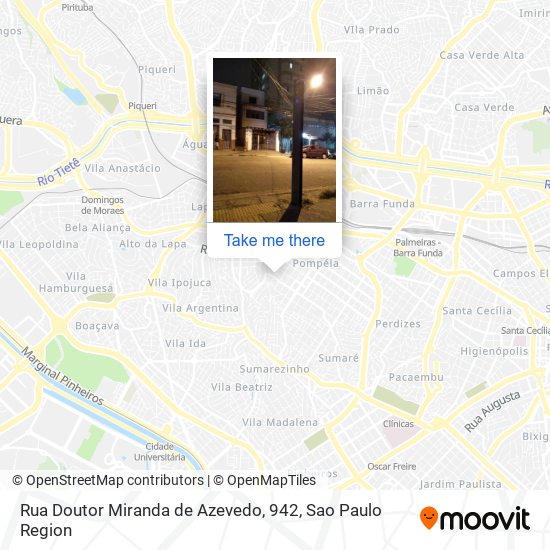 Rua Doutor Miranda de Azevedo, 942 map
