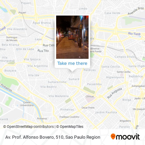 Av. Prof. Alfonso Bovero, 510 map