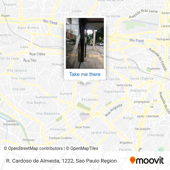 R. Cardoso de Almeida, 1222 map