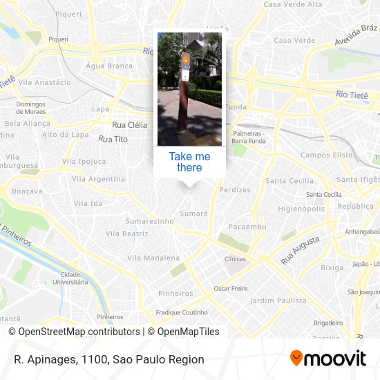 R. Apinages, 1100 map