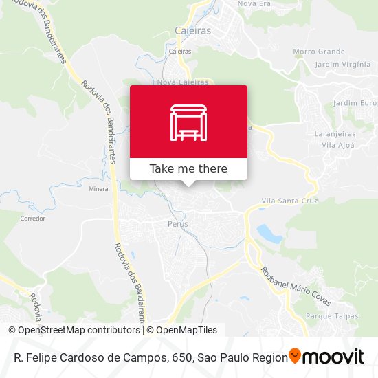 R. Felipe Cardoso de Campos, 650 map