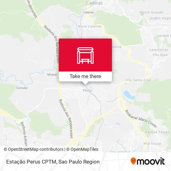 Estação Perus CPTM map