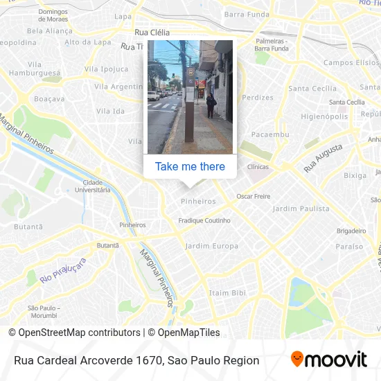 Rua Cardeal Arcoverde 1670 map