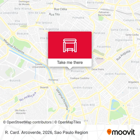 R. Card. Arcoverde, 2026 map