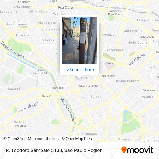 R. Teodoro Sampaio 2133 map
