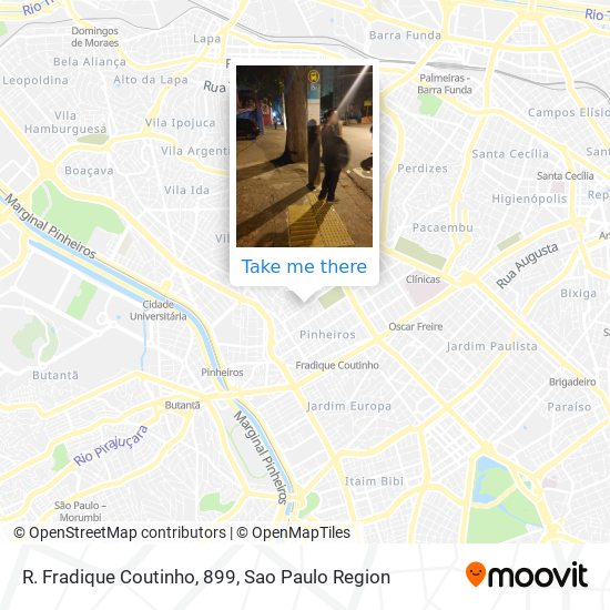 R. Fradique Coutinho, 899 map