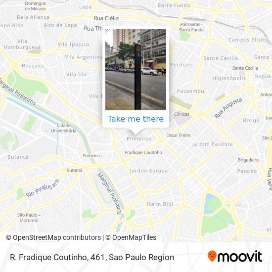 R. Fradique Coutinho, 461 map