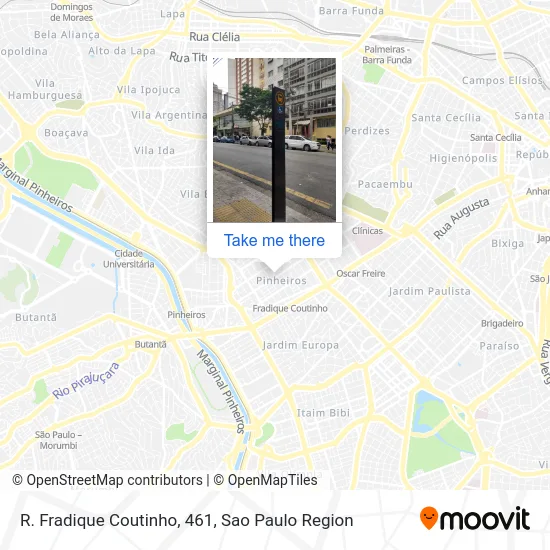 R. Fradique Coutinho, 461 map