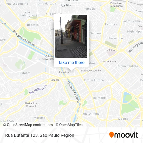 Rua Butantã 123 map