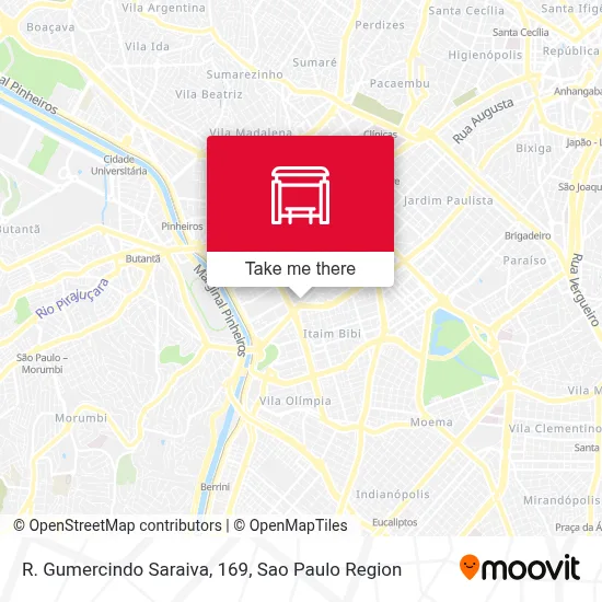 R. Gumercindo Saraiva, 169 map
