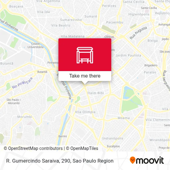 R. Gumercindo Saraiva, 290 map