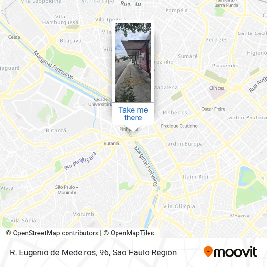 R. Eugênio de Medeiros, 96 map