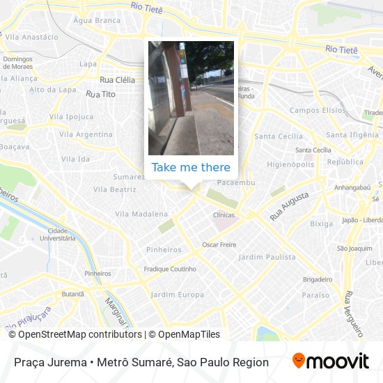 Praça Jurema • Metrô Sumaré map
