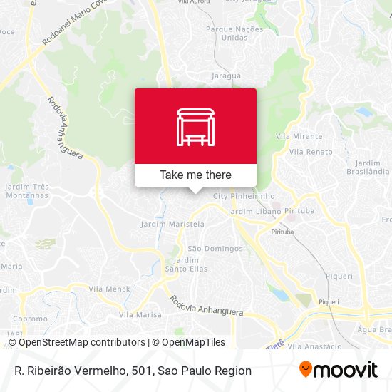R. Ribeirão Vermelho, 501 map
