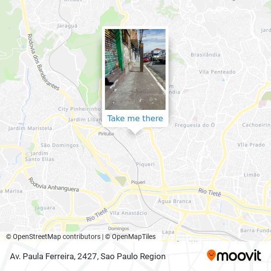 Mapa Av. Paula Ferreira, 2427