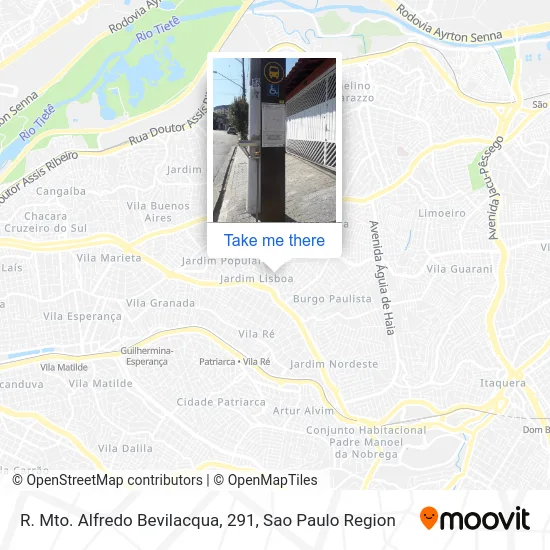 R. Mto. Alfredo Bevilacqua, 291 map