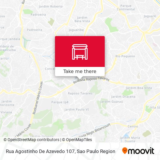 Rua Agostinho De Azevedo 107 map