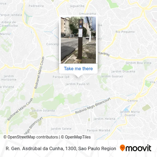 R. Gen. Asdrúbal da Cunha, 1300 map