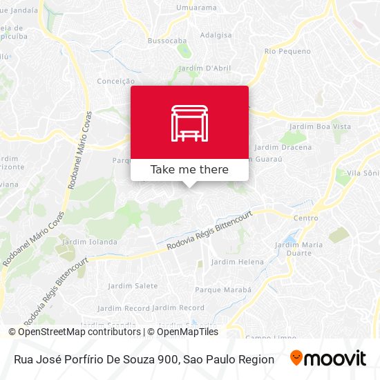 Rua José Porfírio De Souza 900 map
