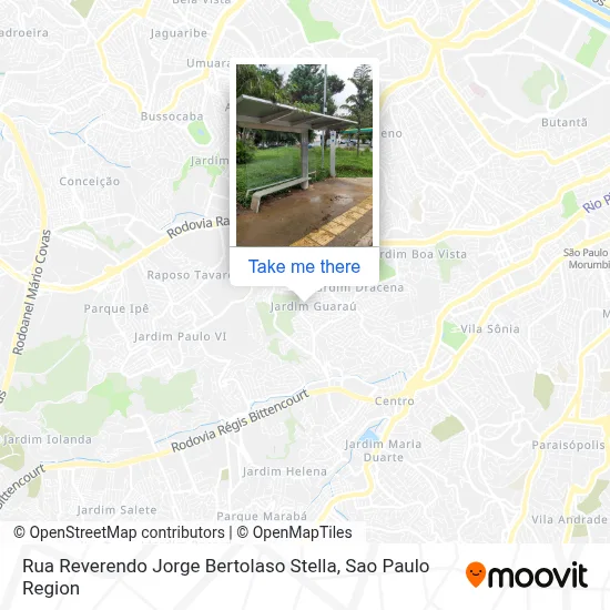Rua Reverendo Jorge Bertolaso Stella map