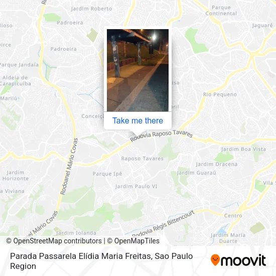 Parada Passarela Elídia Maria Freitas map