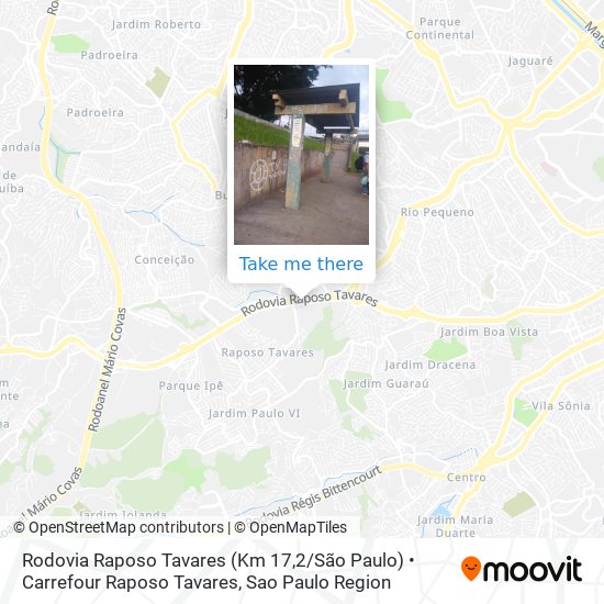 Rodovia Raposo Tavares (Km 17,2 / São Paulo) • Carrefour Raposo Tavares map