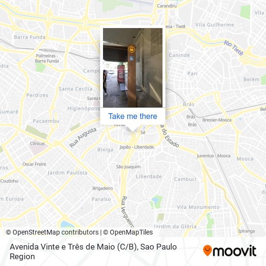 Avenida Vinte e Três de Maio (C / B) map