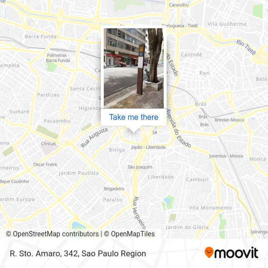 R. Sto. Amaro, 342 map