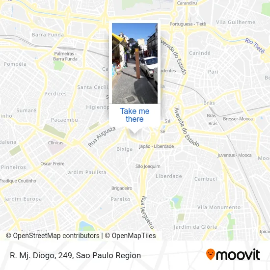 R. Mj. Diogo, 249 map