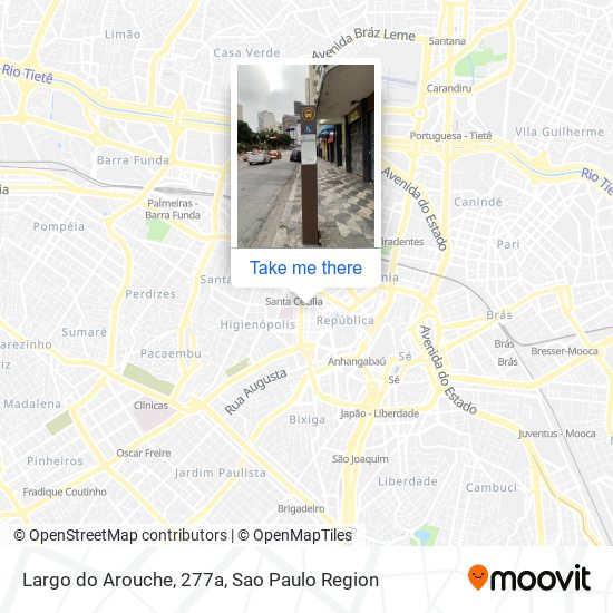 Mapa Largo do Arouche, 277a