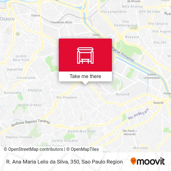 R. Ana Maria Lelis da Silva, 350 map