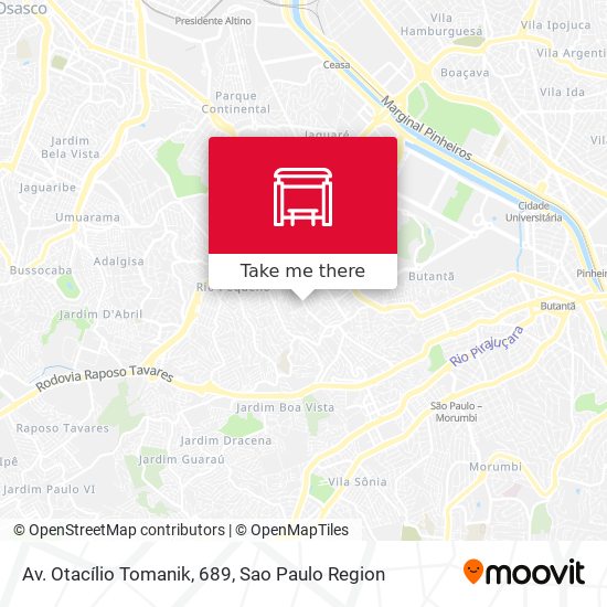 Av. Otacílio Tomanik, 689 map
