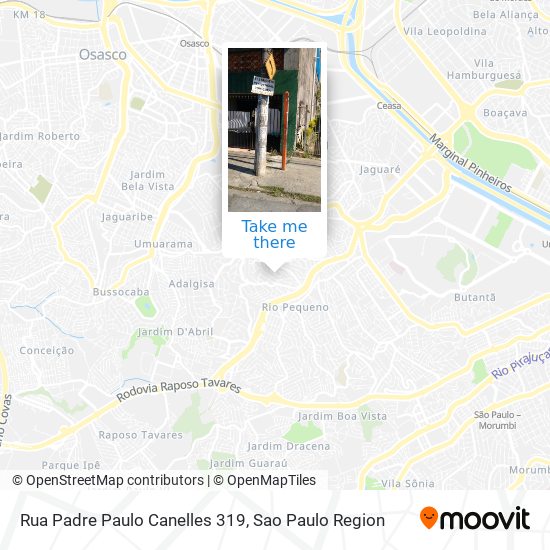 Mapa Rua Padre Paulo Canelles 319