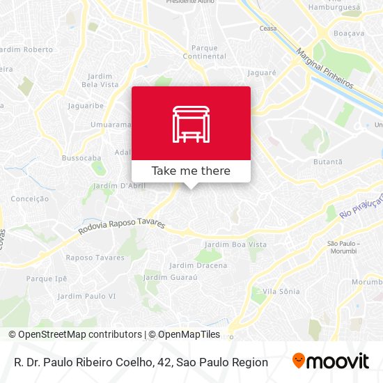 R. Dr. Paulo Ribeiro Coelho, 42 map