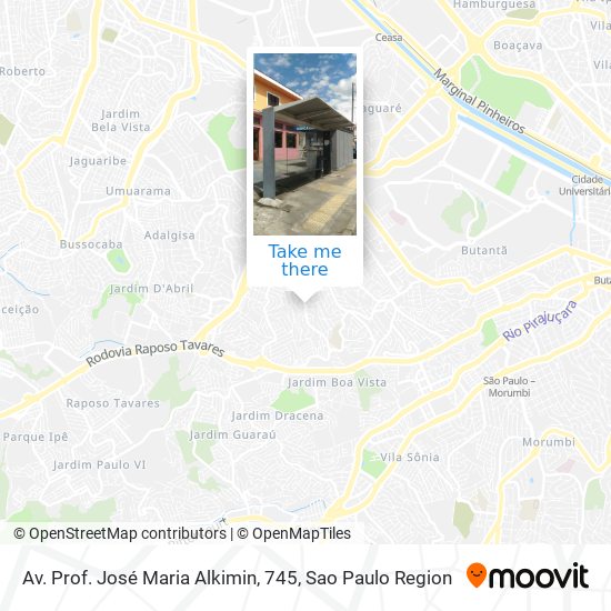 Av. Prof. José Maria Alkimin, 745 map