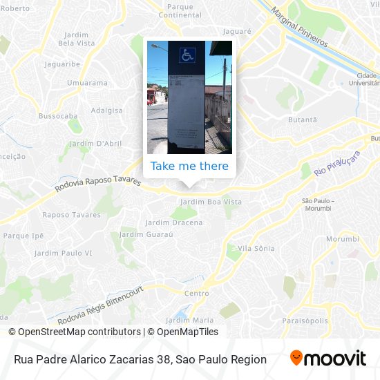 Rua Padre Alarico Zacarias 38 map