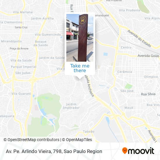 Av. Pe. Arlindo Vieira, 798 map