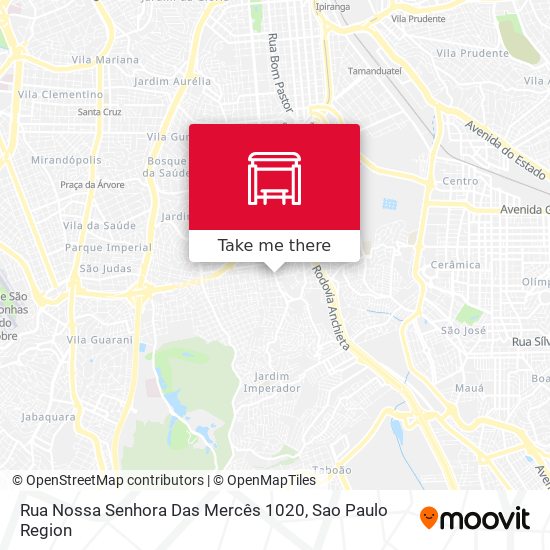 Mapa Rua Nossa Senhora Das Mercês 1020