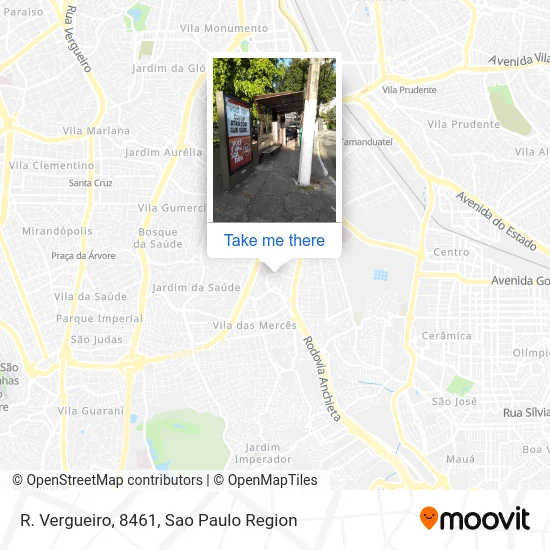 R. Vergueiro, 8461 map